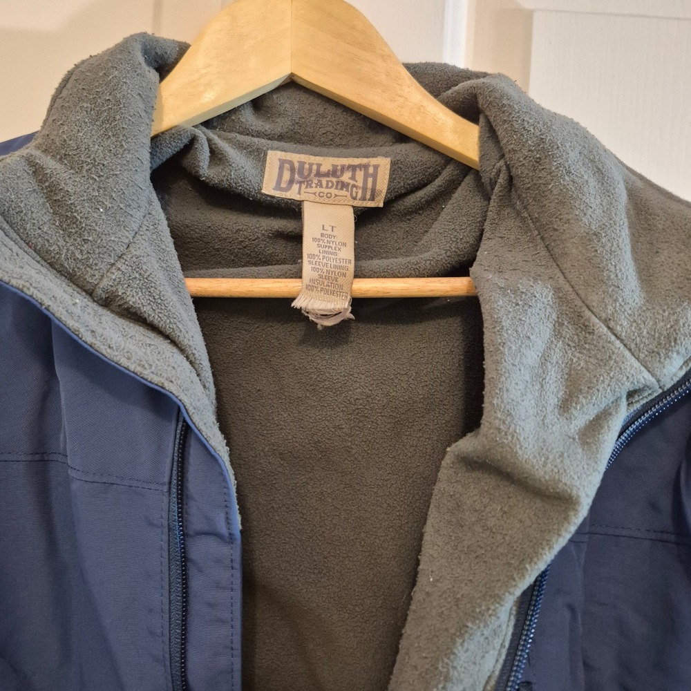 Duluth Trading Co Women LT Blue Supplex Nylon Fleece Lined Full Zip Jacket 32523 - Picture 5 of 5